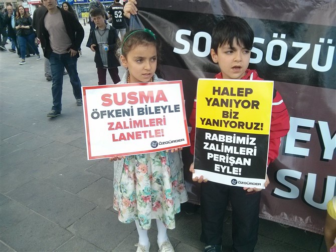 Halep'teki Katliamlar Sivas'ta Protesto Edildi 20