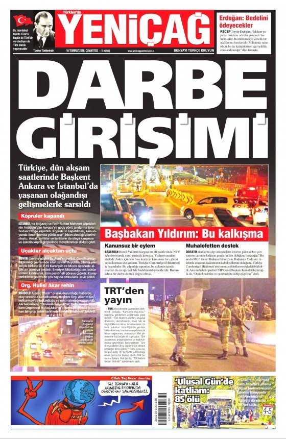 Gazeteler Darbe Girişimini Nasıl Gördü? 11
