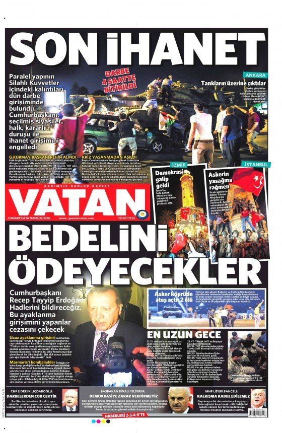 Gazeteler Darbe Girişimini Nasıl Gördü? 3