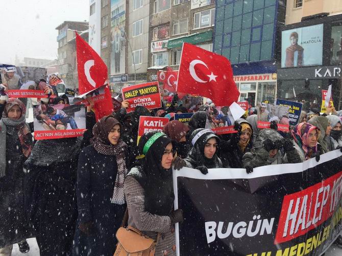 Katil İran Erzurum'da Protesto Edildi 11