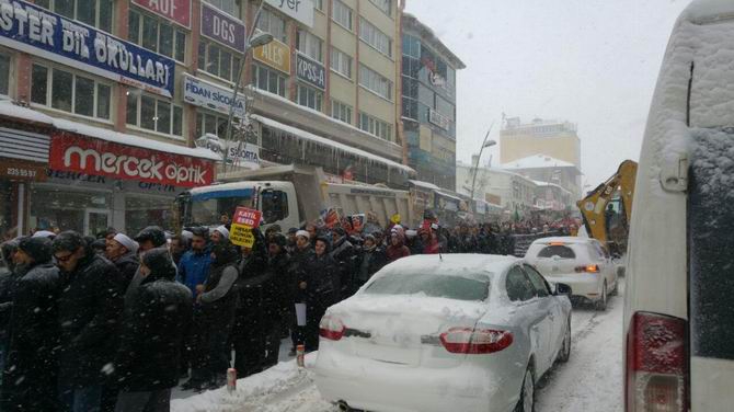 Katil İran Erzurum'da Protesto Edildi 5