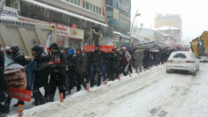Katil İran Erzurum'da Protesto Edildi 9