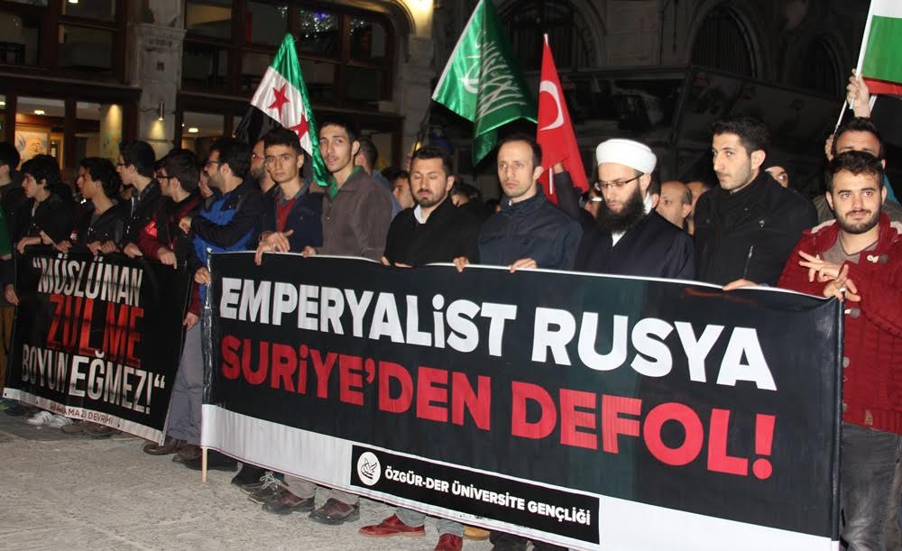 İdlip’teki Kimyasal Katliam Rusya Temsilciliği Önünde Protesto Edildi 1