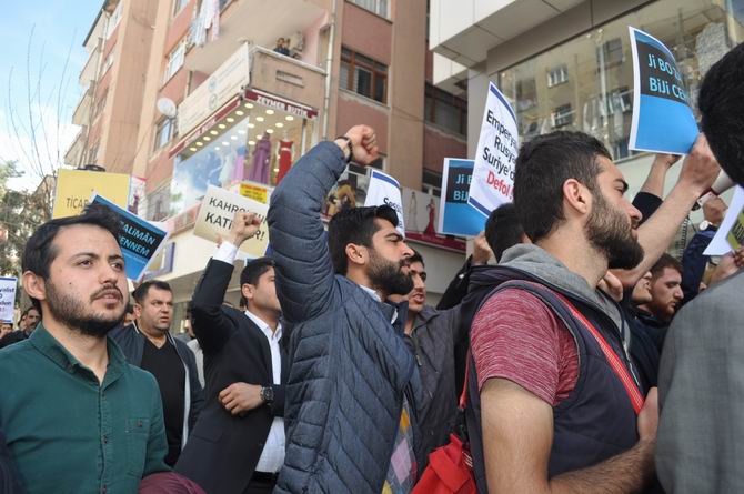 Diyarbakır'da İdlib'teki Katliamlar Lanetlendi 2