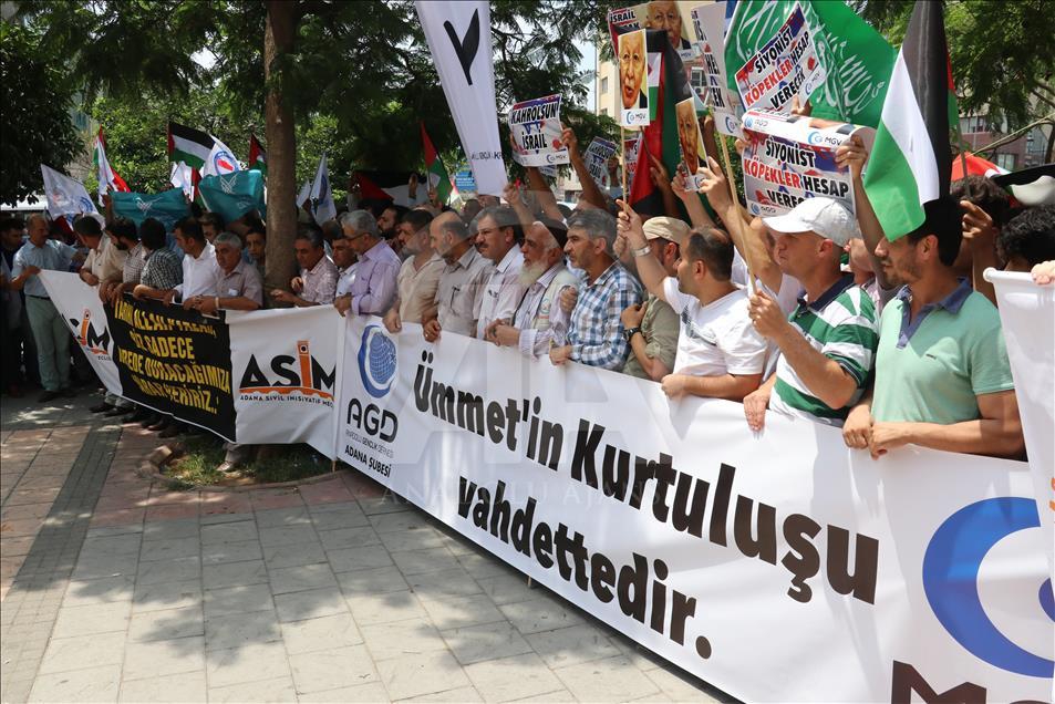 İşgalci İsrail'in Mescid-i Aksa'ya Yönelik Zulümleri Protesto Edildi 1