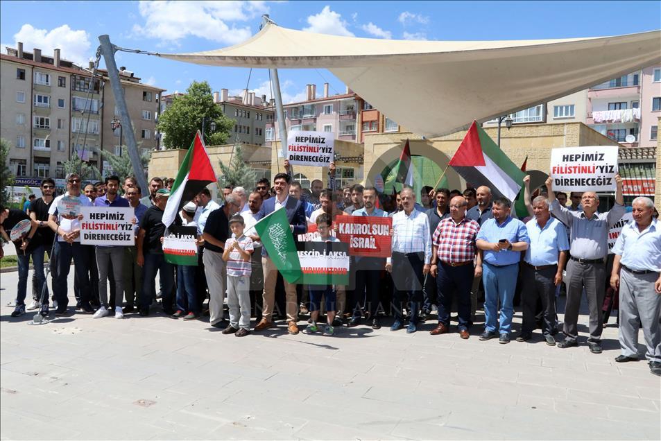 İşgalci İsrail'in Mescid-i Aksa'ya Yönelik Zulümleri Protesto Edildi 13