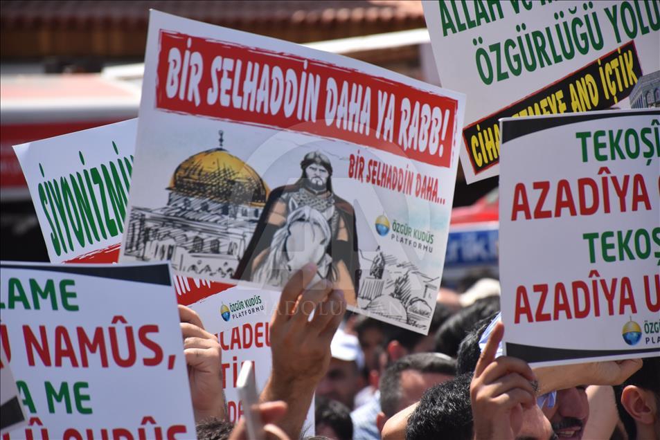 İşgalci İsrail'in Mescid-i Aksa'ya Yönelik Zulümleri Protesto Edildi 15