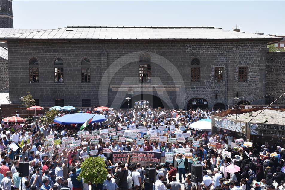 İşgalci İsrail'in Mescid-i Aksa'ya Yönelik Zulümleri Protesto Edildi 16