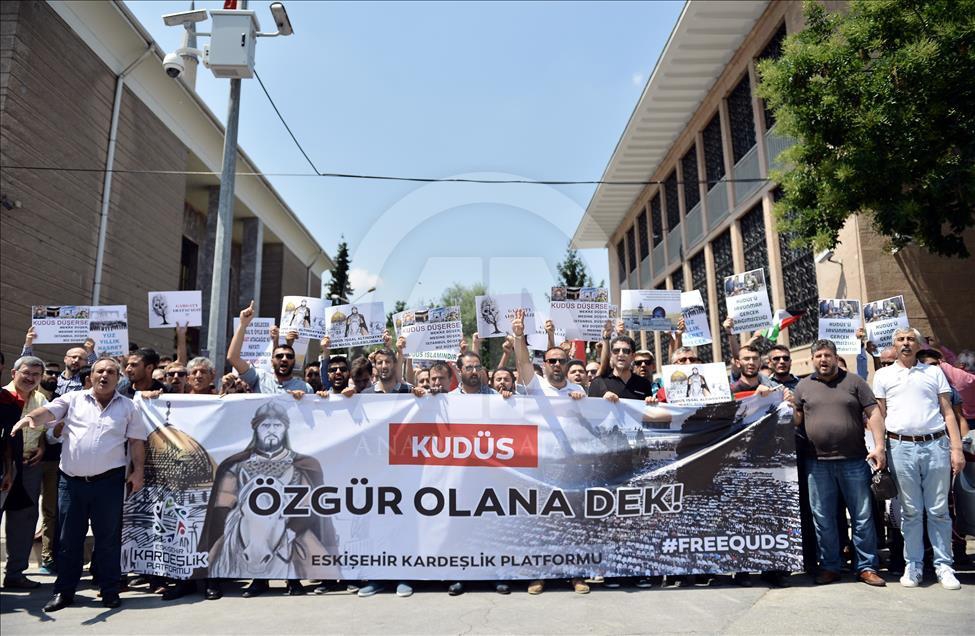 İşgalci İsrail'in Mescid-i Aksa'ya Yönelik Zulümleri Protesto Edildi 17