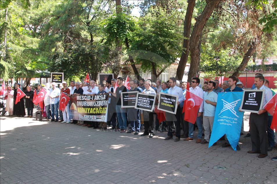 İşgalci İsrail'in Mescid-i Aksa'ya Yönelik Zulümleri Protesto Edildi 23