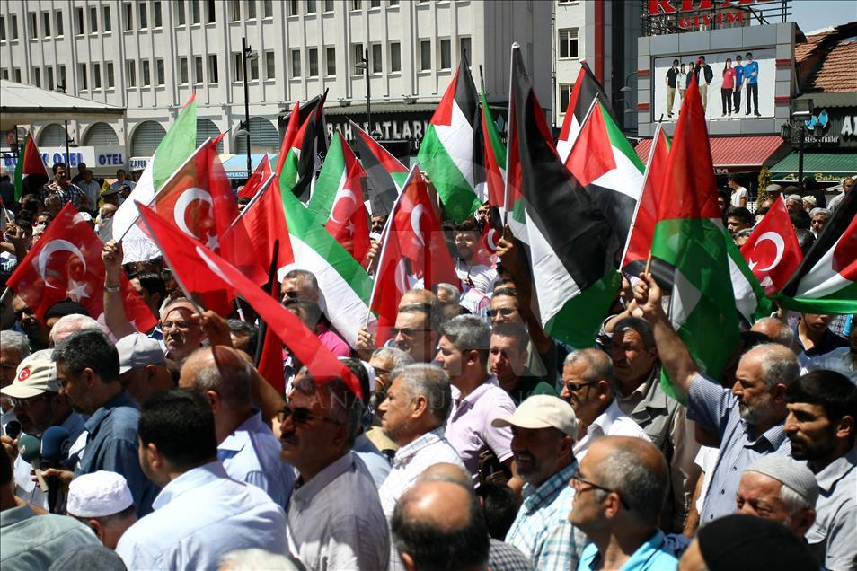 İşgalci İsrail'in Mescid-i Aksa'ya Yönelik Zulümleri Protesto Edildi 24