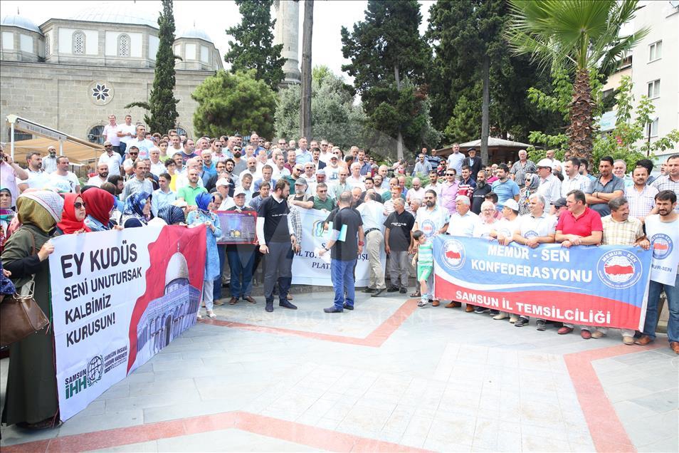 İşgalci İsrail'in Mescid-i Aksa'ya Yönelik Zulümleri Protesto Edildi 28