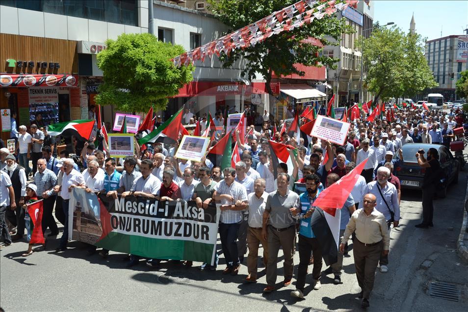 İşgalci İsrail'in Mescid-i Aksa'ya Yönelik Zulümleri Protesto Edildi 3