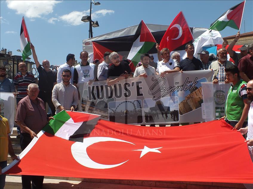 İşgalci İsrail'in Mescid-i Aksa'ya Yönelik Zulümleri Protesto Edildi 32