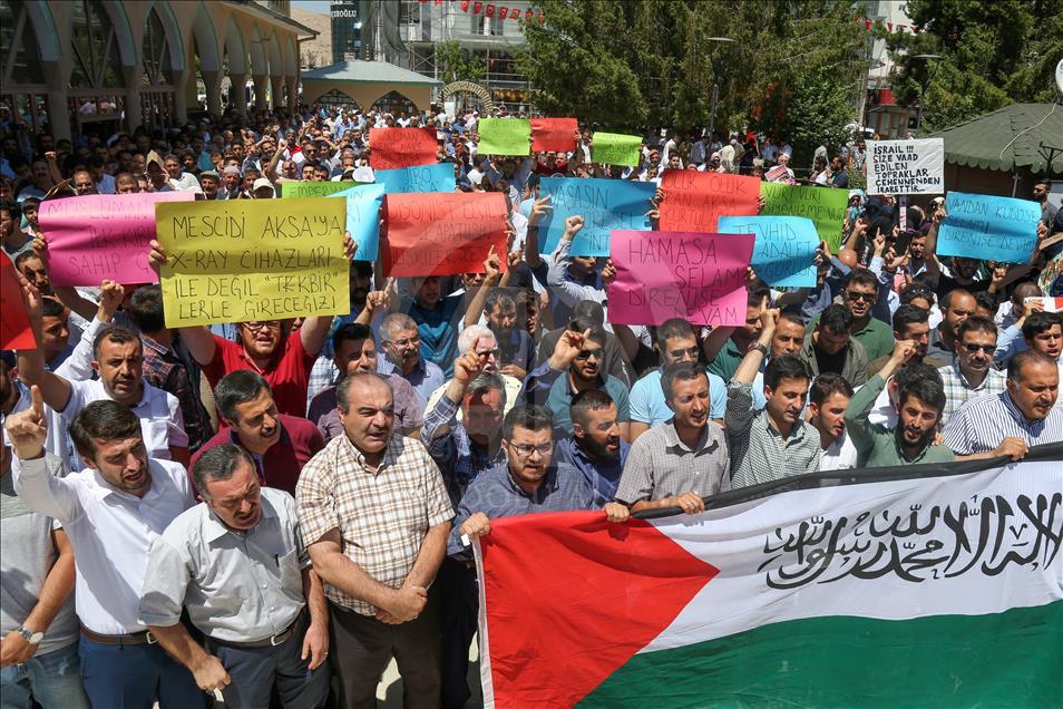 İşgalci İsrail'in Mescid-i Aksa'ya Yönelik Zulümleri Protesto Edildi 34