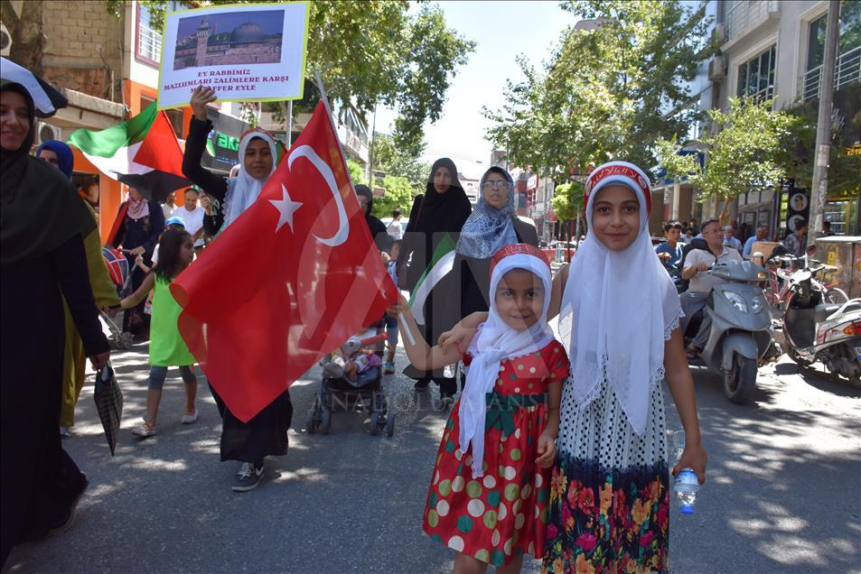 İşgalci İsrail'in Mescid-i Aksa'ya Yönelik Zulümleri Protesto Edildi 4