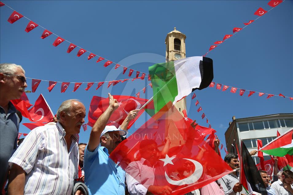 İşgalci İsrail'in Mescid-i Aksa'ya Yönelik Zulümleri Protesto Edildi 6