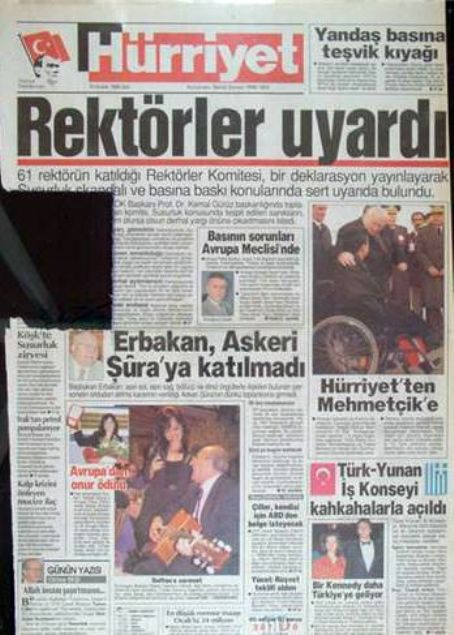 28 Şubat'ın Tetikçisi Medyanın Manşetleri 10