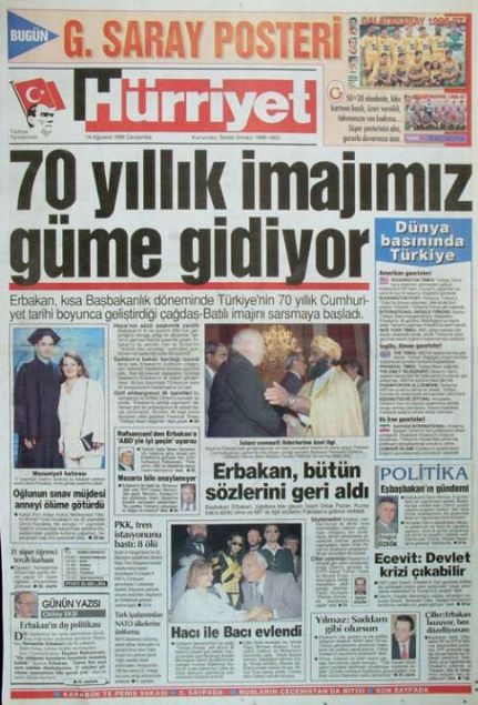 28 Şubat'ın Tetikçisi Medyanın Manşetleri 11
