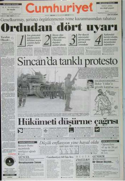 28 Şubat'ın Tetikçisi Medyanın Manşetleri 18