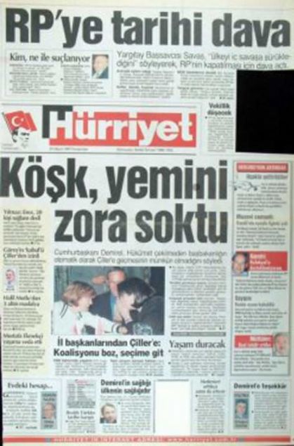 28 Şubat'ın Tetikçisi Medyanın Manşetleri 26