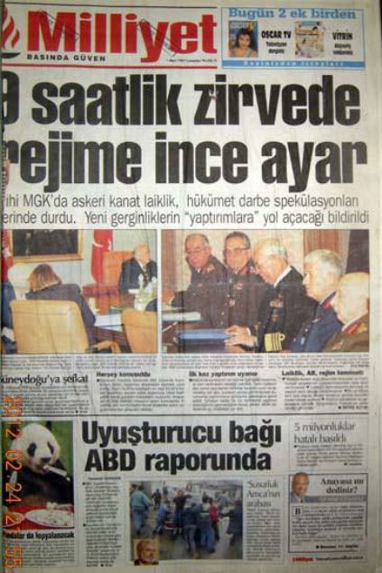 28 Şubat'ın Tetikçisi Medyanın Manşetleri 27