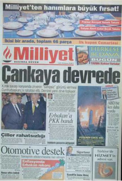28 Şubat'ın Tetikçisi Medyanın Manşetleri 30