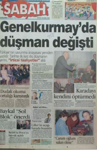 28 Şubat'ın Tetikçisi Medyanın Manşetleri 34