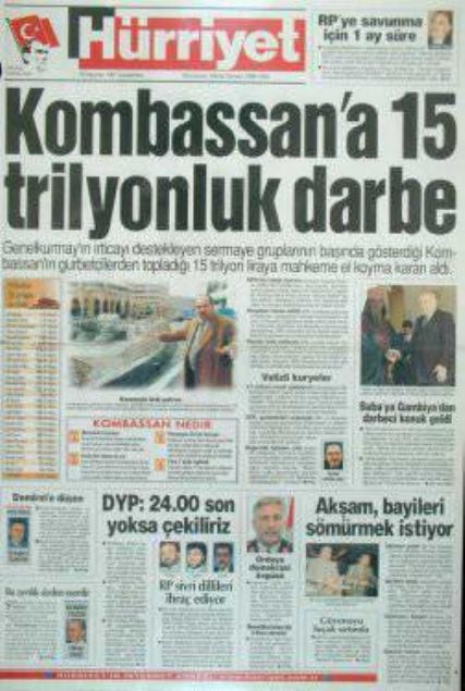 28 Şubat'ın Tetikçisi Medyanın Manşetleri 37