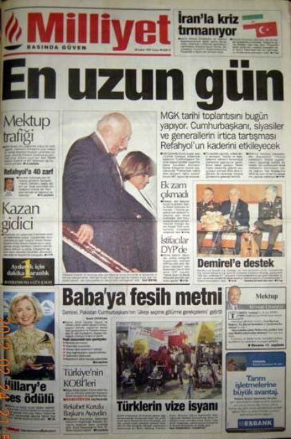 28 Şubat'ın Tetikçisi Medyanın Manşetleri 4