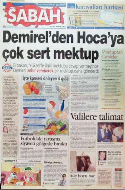 28 Şubat'ın Tetikçisi Medyanın Manşetleri 45