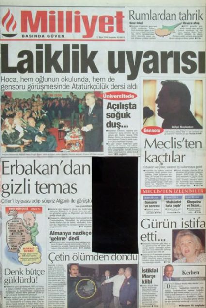 28 Şubat'ın Tetikçisi Medyanın Manşetleri 5