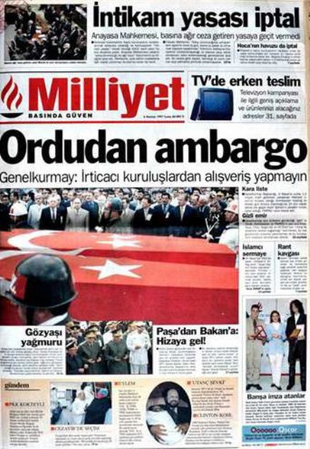 28 Şubat'ın Tetikçisi Medyanın Manşetleri 50
