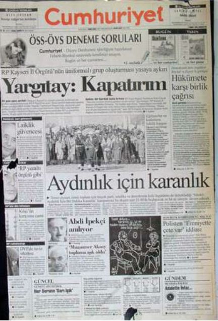 28 Şubat'ın Tetikçisi Medyanın Manşetleri 6