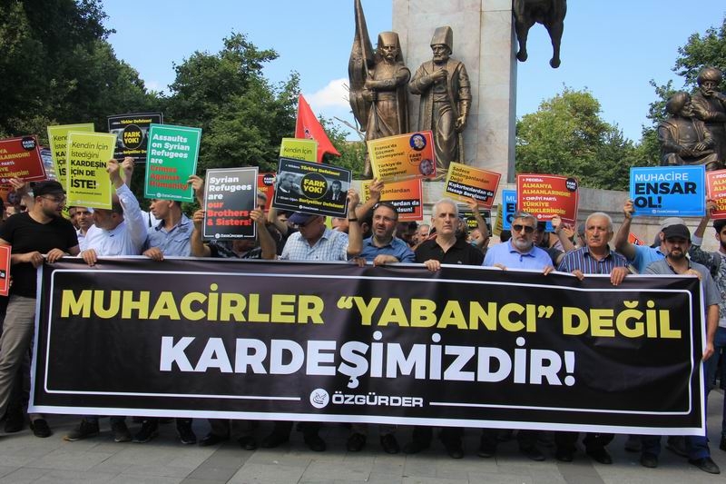Muhacirlere Yönelik Irkçı Saldırılar Protesto Edildi 2