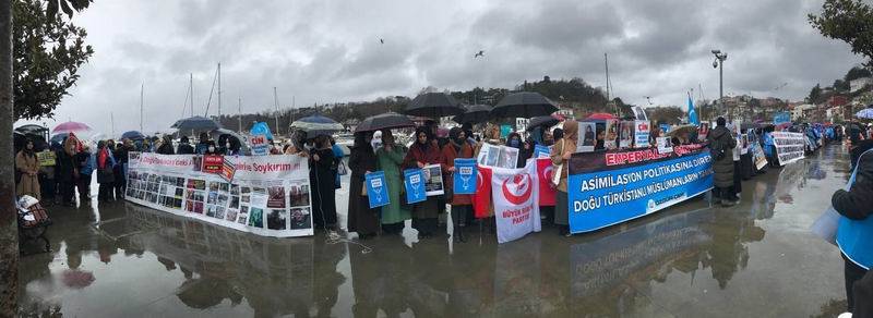 Çin’in Doğu Türkistanlı kadınlara yönelik zulümler İstanbul’da protesto 4