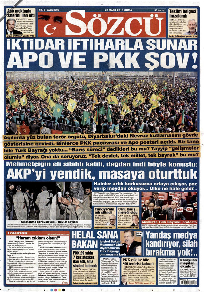 22 Mart 2013 - Günün Gazete Manşetleri 11