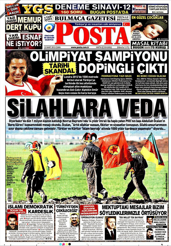 22 Mart 2013 - Günün Gazete Manşetleri 13