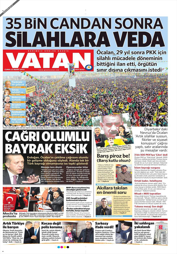 22 Mart 2013 - Günün Gazete Manşetleri 19