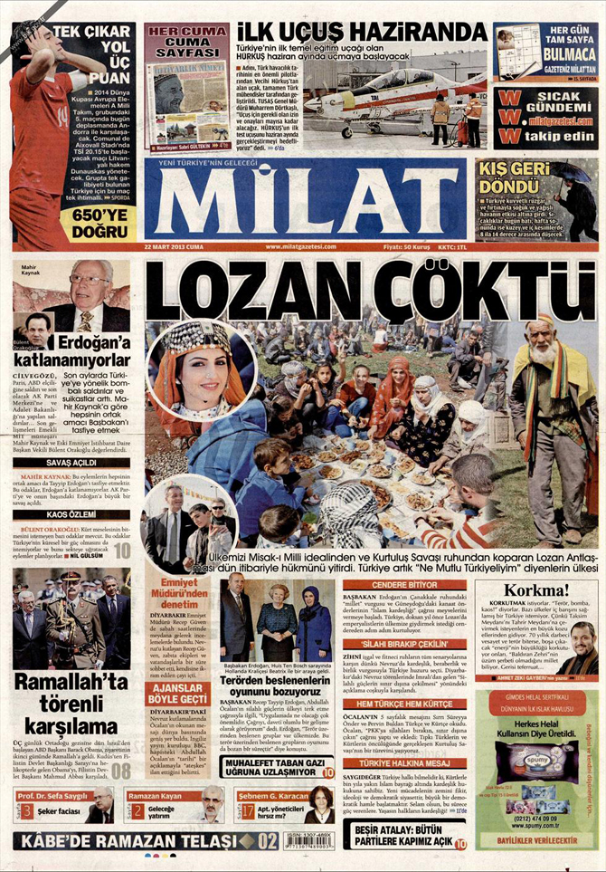 22 Mart 2013 - Günün Gazete Manşetleri 7