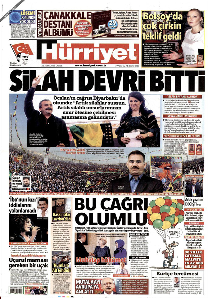 22 Mart 2013 - Günün Gazete Manşetleri 9
