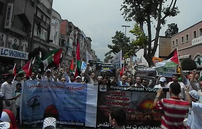 Fatih’te “Kudüs’e Küresel Yürüyüş” Eylemi 4