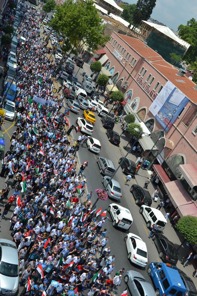 İstanbuldan Mısır İslami Hareketine Destek Yürüyüşü 11
