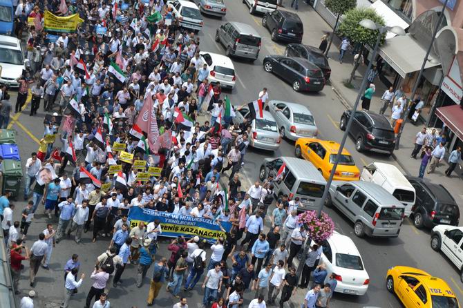 İstanbuldan Mısır İslami Hareketine Destek Yürüyüşü 5