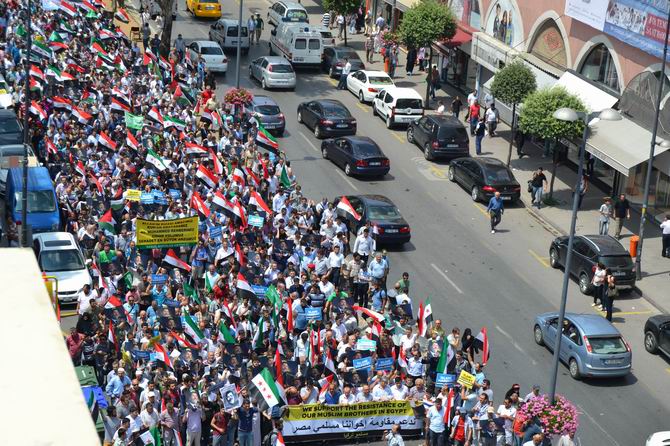 İstanbuldan Mısır İslami Hareketine Destek Yürüyüşü 9