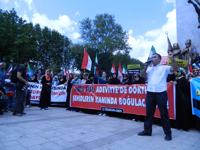 Fatihte Binler Mısır Katliamını Lanetledi 35