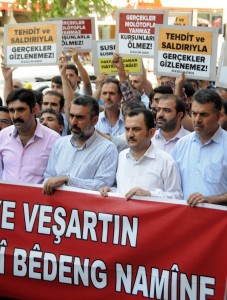 Diyarbakırda Özgür-Dere Yapılan Saldırı Protesto Edildi 18