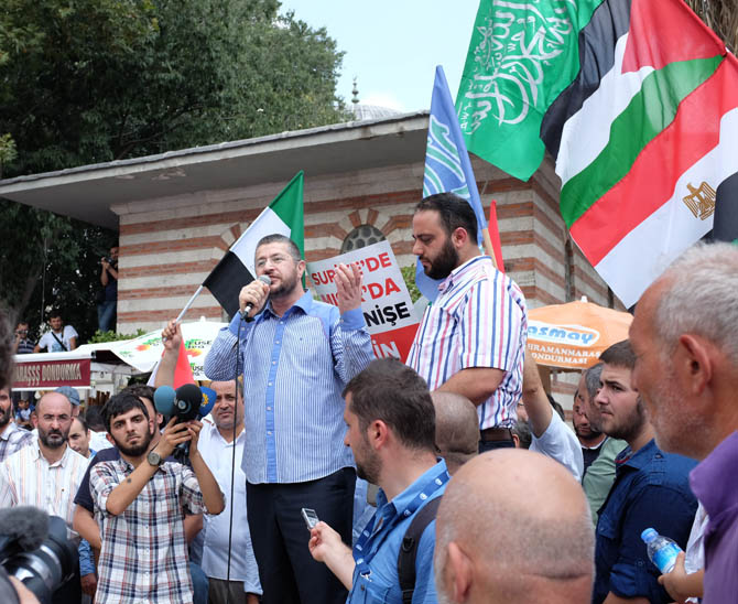 Mısır Katliamı Eyüpte Protesto Edildi 25