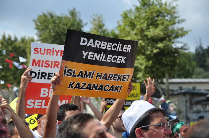 Mısır Katliamı Eyüpte Protesto Edildi 33