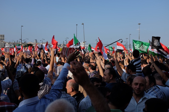 Eminönünde Mısır Cuntasına Lanet Eylemi 23